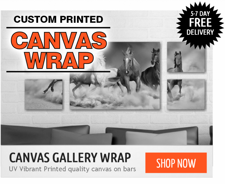 Las-Vegas-Banners.com Canvas Gallery Wraps Free Overnight Shipping in Las Vegas or Nationwide