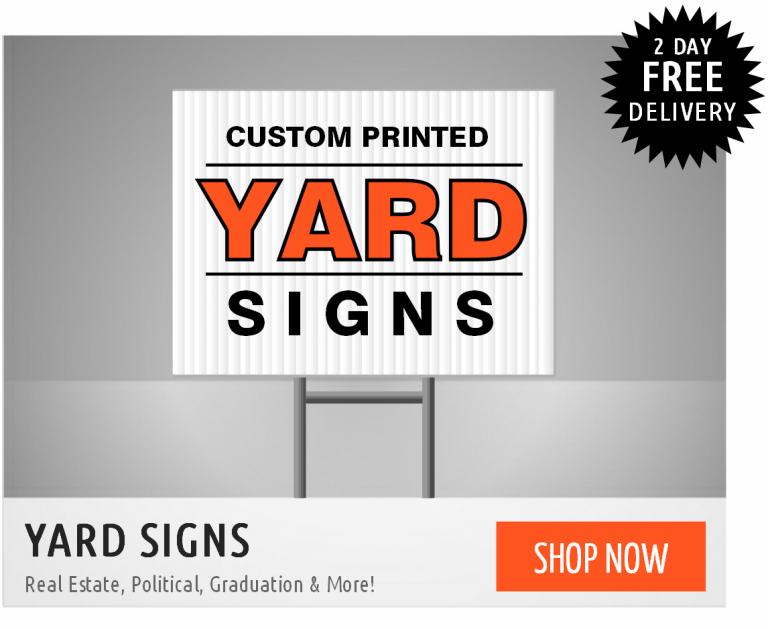 Las-Vegas-Banners.com Corrugated Plastic Yard Signs Free Overnight Shipping in Las Vegas or Nationwide